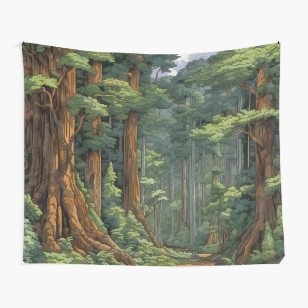 Item preview, A Dense Beech Forest in the South Island - Vintage New Zealand  designed and sold by GVRDesign.