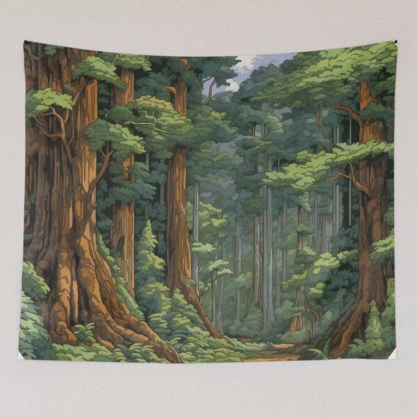 Item preview, A Dense Beech Forest in the South Island - Vintage New Zealand  designed and sold by GVRDesign.