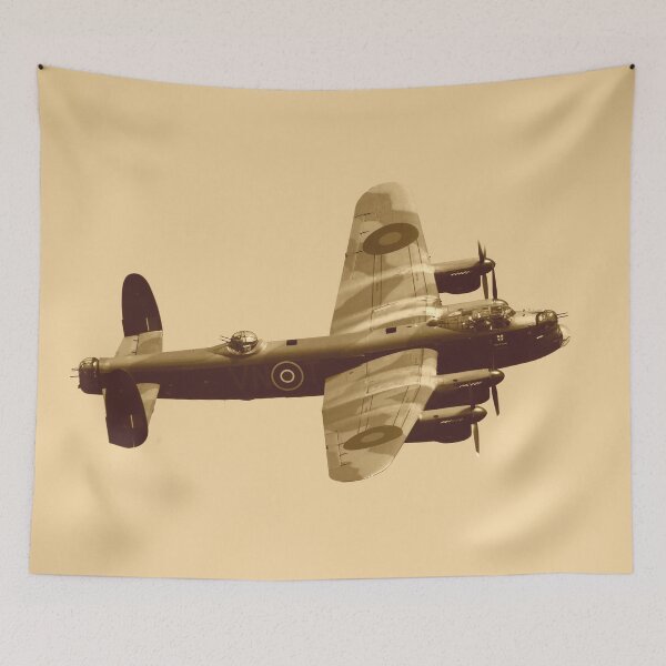 Item preview, Avro Lancaster PA474 in flight - sepia version designed and sold by MartinPhotos.