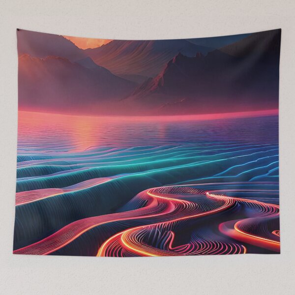 Item preview, Surreal alien planet landscape designed and sold by RK - Shop.
