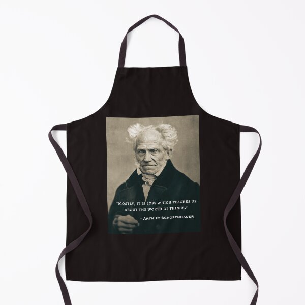 Item preview, Arthur Schopenhauer  portrait and quote: Mostly, it is loss which teaches us about the worth of things. designed and sold by artbleed.