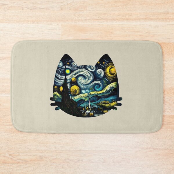 Item preview, gato van gogh designed and sold by Vangoholic.
