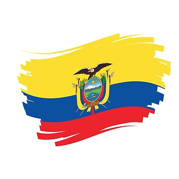 Artwork thumbnail, Ecuador Flag, Ecuador Strong, Ecuador  Pride, Ecuador  Flag waving, Proud to be Ecuadorian, Support Ecuador , Ecuador Strong, Ecuador  Art, Ecuador patriotic Flag by trueblue0036