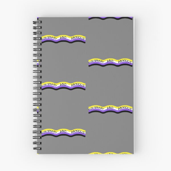 Item preview, Anxious and non-binary pride designed and sold by system51.