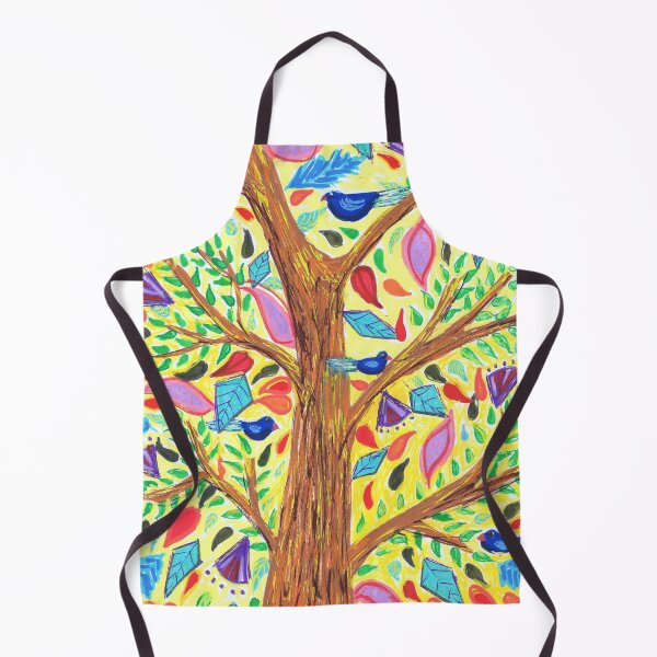 Item preview, Tree of Life with Bluebirds designed and sold by InkyandCotton.