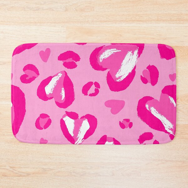 Item preview, heart shape leopard print pink  designed and sold by Gossip Rag.