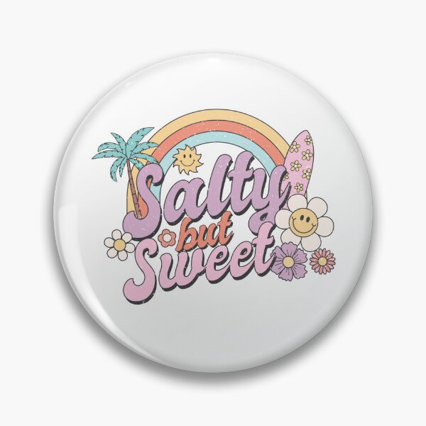 Item preview, Salty but Sweet, Retro Beach, Surfing, Summertime Distressed Design designed and sold by Luckydog23.