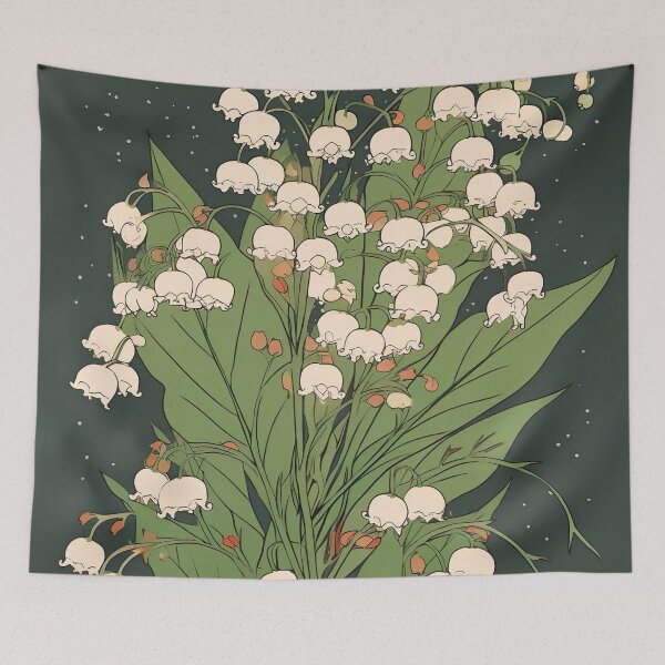 Item preview, Lily of the Valley - May Birth Flower designed and sold by GingerSilkShop.