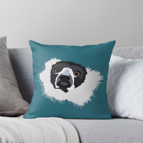 Item preview, Silly black and white ruffed lemur designed and sold by DKBCreations.