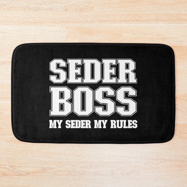 Item preview, Seder Boss My Rules Jewish Passover Funny PESACH Matzah designed and sold by Tatus Brinal.