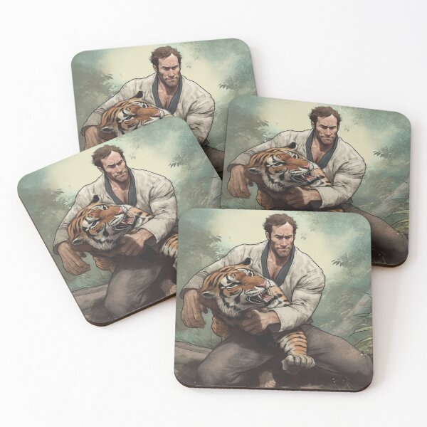 Item preview, Mike O'Hearn Grappling a Tiger designed and sold by Buttnuggs.