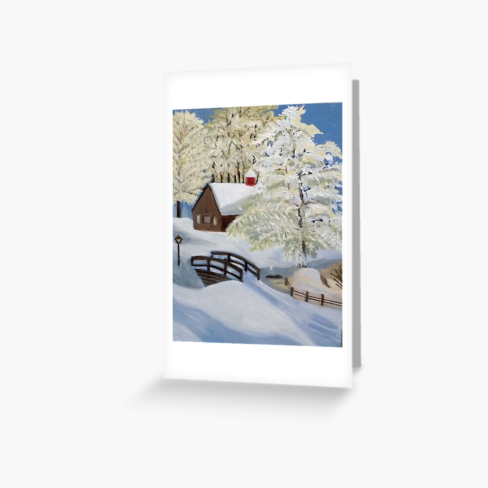 A Country Winter Greeting Card
