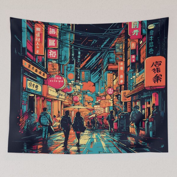 Item preview, Neon Dreams of Tokyo designed and sold by ankitpanda.