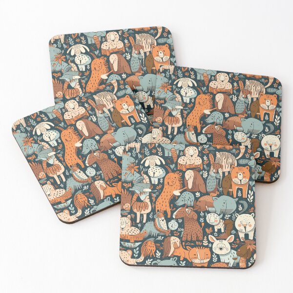 Item preview, Cartoon Animal Pattern designed and sold by journeyengine.