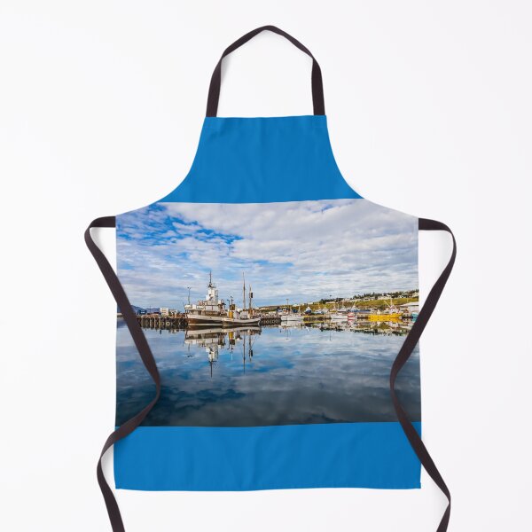 Item preview, Beautiful Reflection in Husavik Harbor, Iceland #2 designed and sold by Lyl Dil Creations.
