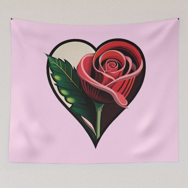 Item preview, Rose in a Heart designed and sold by FiaFiaPress.
