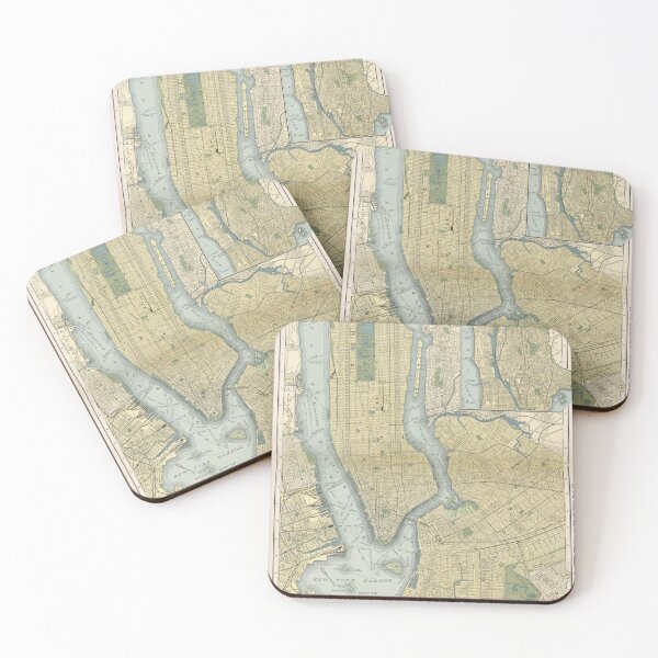 Item preview, Antique Map of New York (1891) designed and sold by coolshitba.