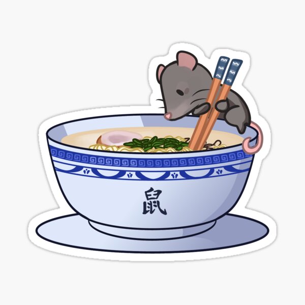 Vista previa del artículo con la obra «Zodiaco Ramen - Rata», diseñado y vendido por Janaogle.