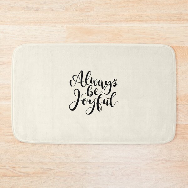 Item preview, Be Joyful - 1 Thessalonians 5:16 - Black designed and sold by amazingjoy.