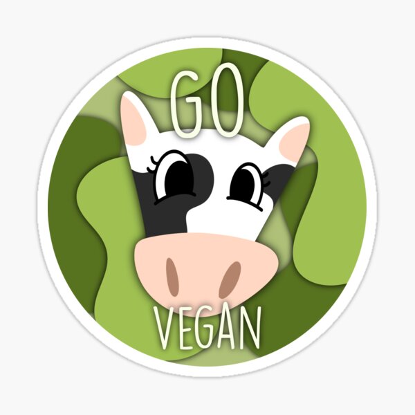 Artikel-Vorschau von Go vegan süße Kuh, designt und verkauft von DelfisArt.