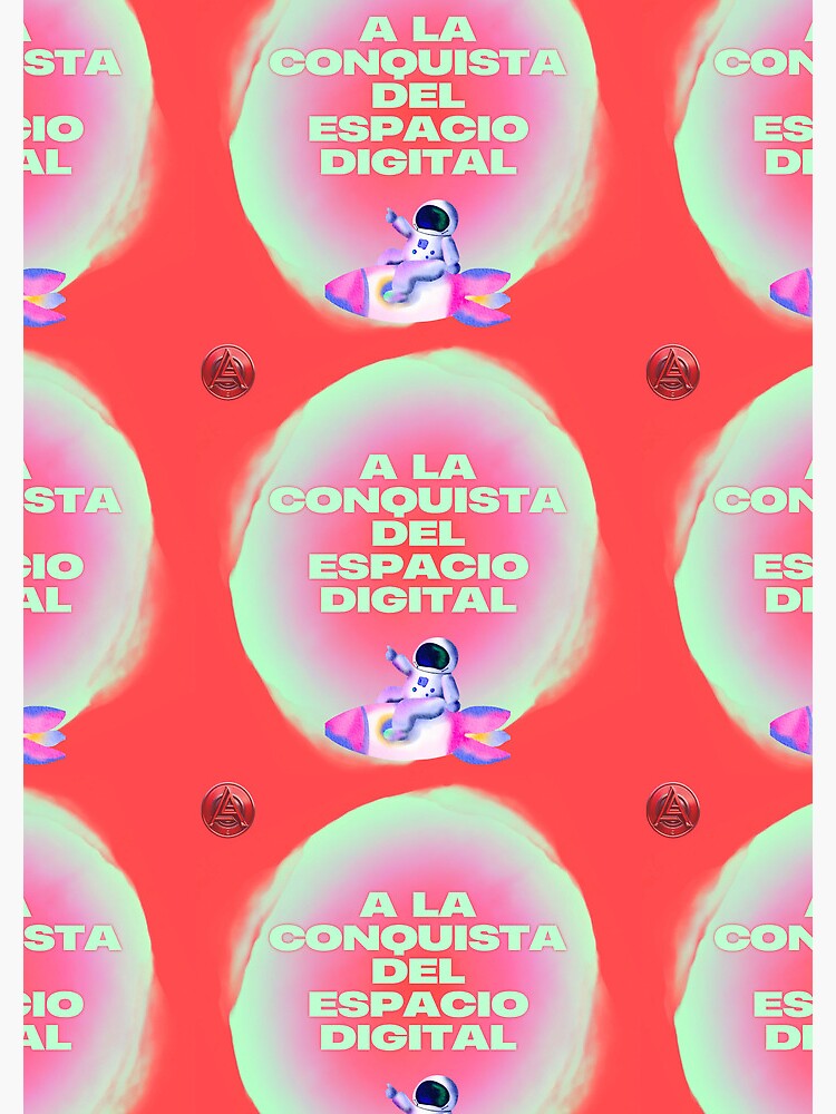Imagen 3 de 3, Cuaderno de espiral con la obra A la conquista del espacio Digital , diseñada y vendida por SaraPanacea.