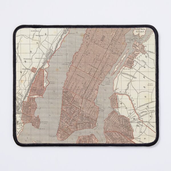 Item preview, Antique Map of New York (1845) designed and sold by coolshitba.