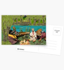 Wind in the Willows - River bank picnic Postcards