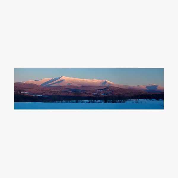 Sunset, Mount Mansfield, Minus 10 Degrees - Panorama Photographic Print