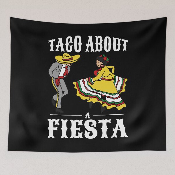 Item preview, Funny Cinco De Mayo Dancing Party Taco About a Fiesta designed and sold by Tatus Brinal.