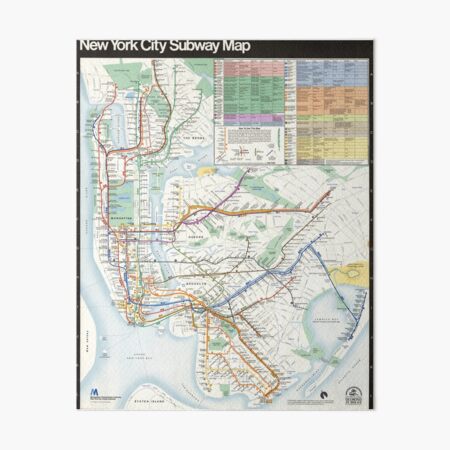 Artikel-Vorschau von Alte Karte der New Yorker U-Bahn, designt und verkauft von trotamundos.