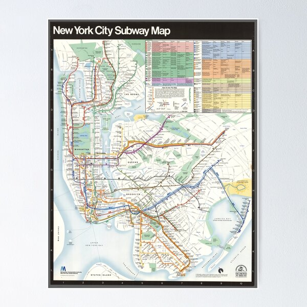 Item preview, Old map of the New York subway designed and sold by coolshitba.