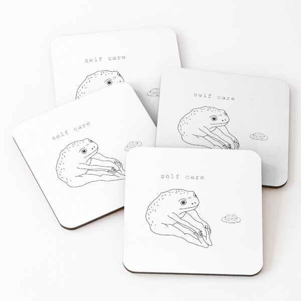Item preview,  Self Care Frog  with a Donut designed and sold by minstore.