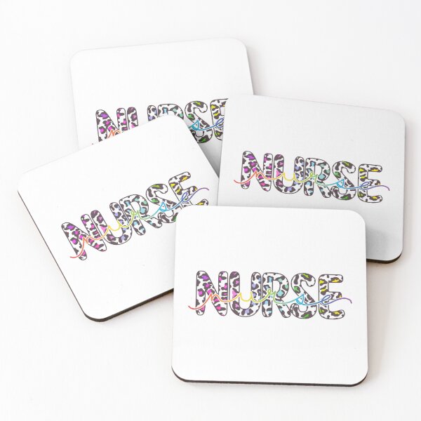 Item preview, Colorful Animal Print “Nurse” Design designed and sold by SidderBug Designs.