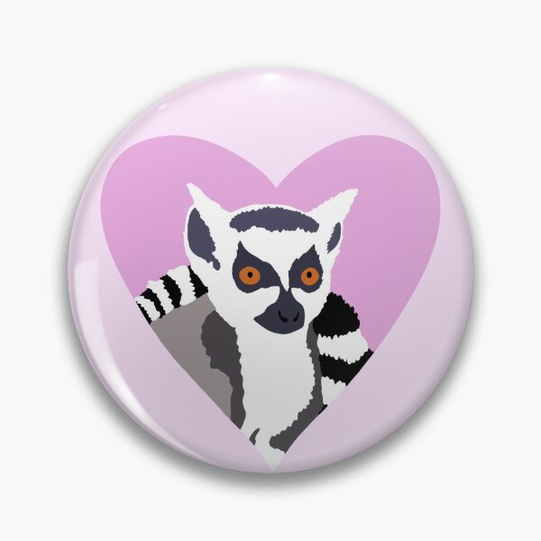 Item preview, Ring tailed lemur heart designed and sold by DKBCreations.
