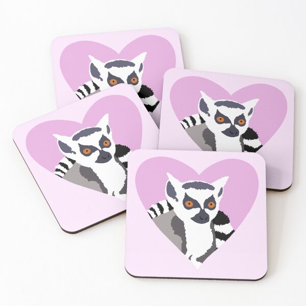 Item preview, Ring tailed lemur heart designed and sold by DKBCreations.