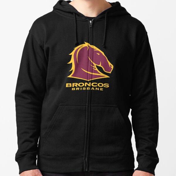 Women's BRISBANE BRONCOS TEAM HOODIE, Deep Mars