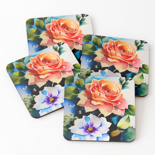 Item preview, Watercolor flowers designed and sold by dtmtattoo.