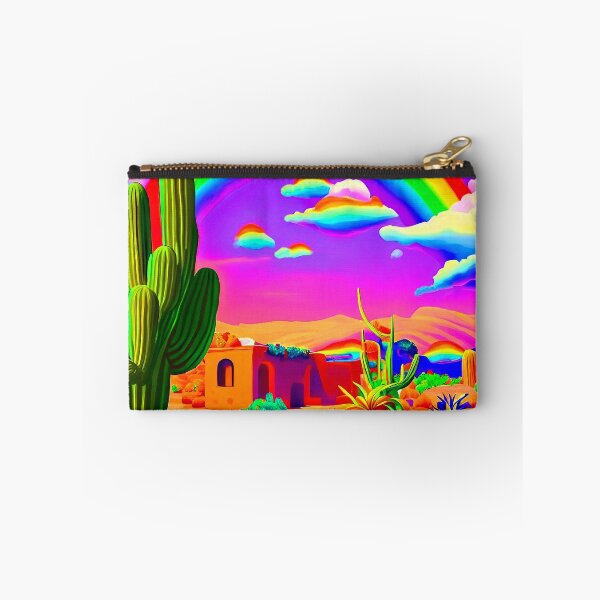 Item preview, Rainbows and Cacti Pop Art Landscape designed and sold by LaRoach Digital Arts.