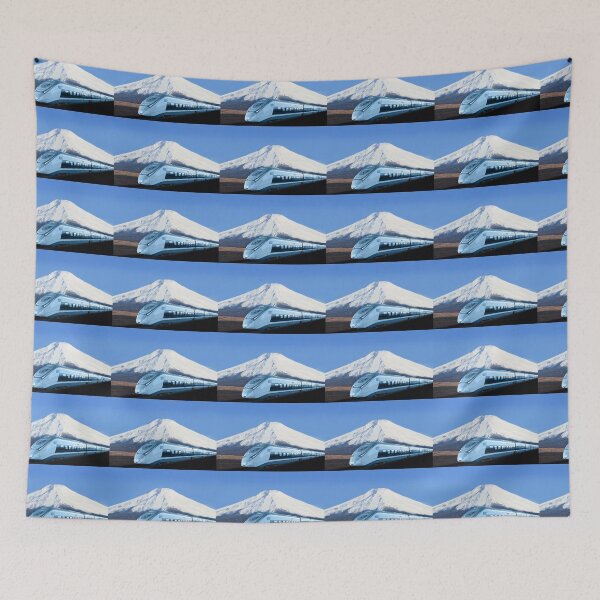 Item preview, Intercity train with Mount Fuji background designed and sold by Bruno Beach.