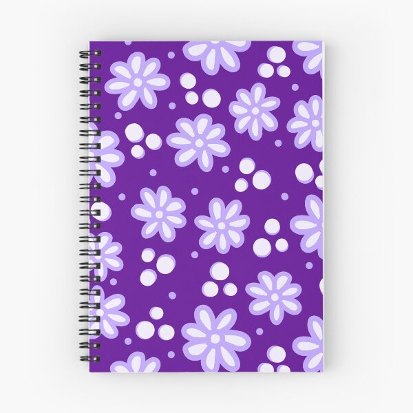 Item preview, Purple Flower Dot Pattern with Purple Background designed and sold by KcmArts.