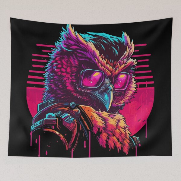 Item preview, night owl waring sunglasses designed and sold by Brushpalette888.