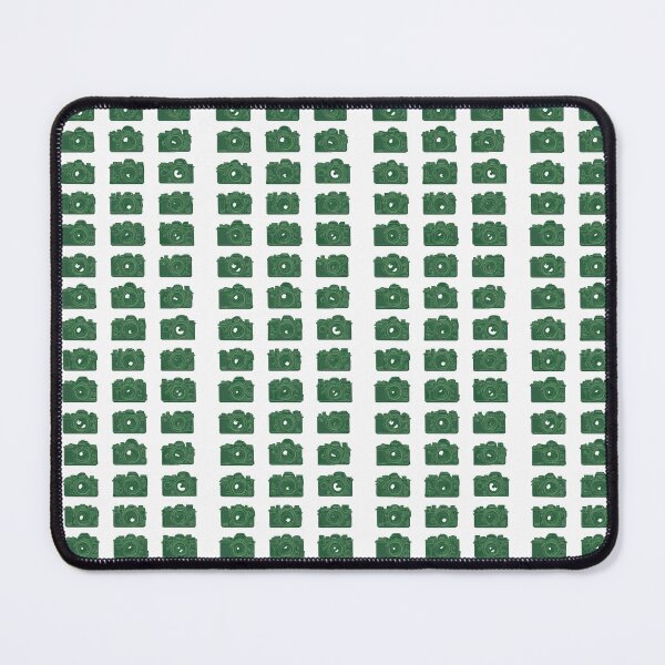 Item preview, Retro Green Photography Cameras Grid Pattern designed and sold by Aaron2610.