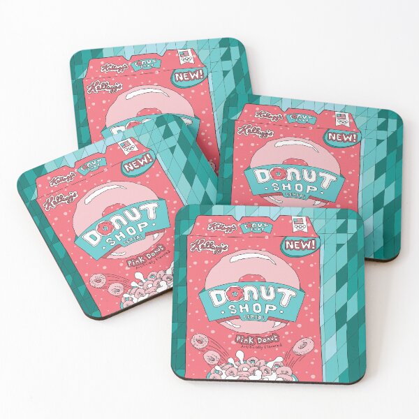 Item preview, Donut Shop Breakfast Cereal Box designed and sold by Jeffrey Lowe.