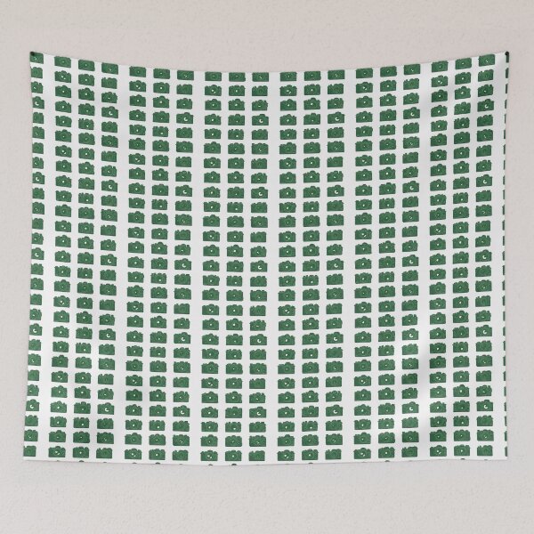 Item preview, Retro Green Photography Cameras Grid Pattern designed and sold by Aaron2610.