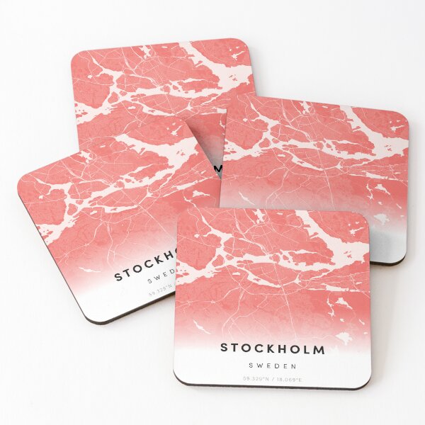 Item preview, Stockholm city map designed and sold by DeluxBee.
