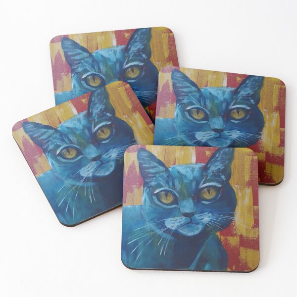 Item preview, Blue Cat Painting designed and sold by evelyn-at-work.