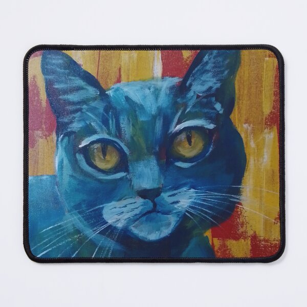 Item preview, Blue Cat Painting designed and sold by evelyn-at-work.