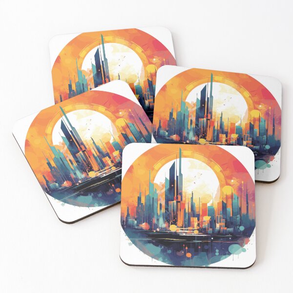 Item preview, Neon Skylines designed and sold by DryadDesign.