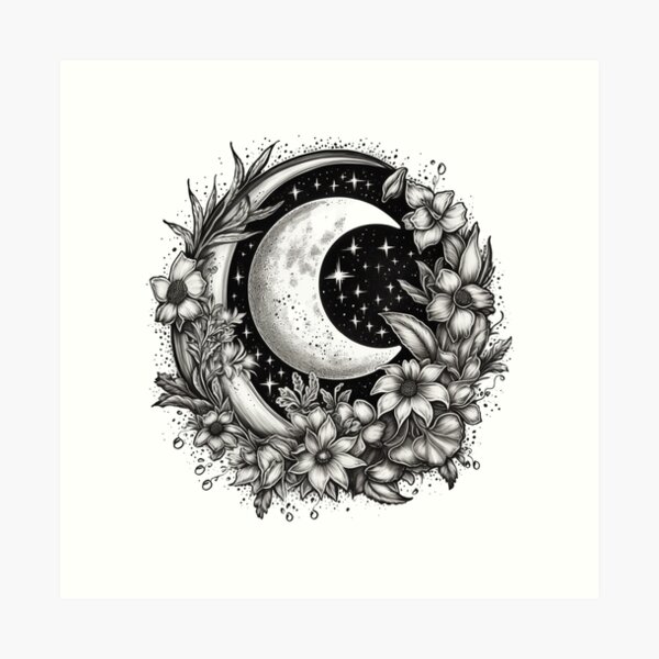 My new tattoo: A simple, solid black waning crescent moon. : r/tattoo