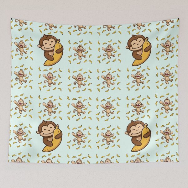 Item preview, Cute monkey with banana designed and sold by BestGears.